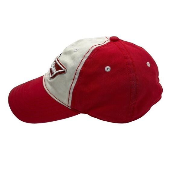 Y2k sparkles Budweiser Baseball Cap Red/Blue Adjustable Strap Hat - Picture 4 of 12